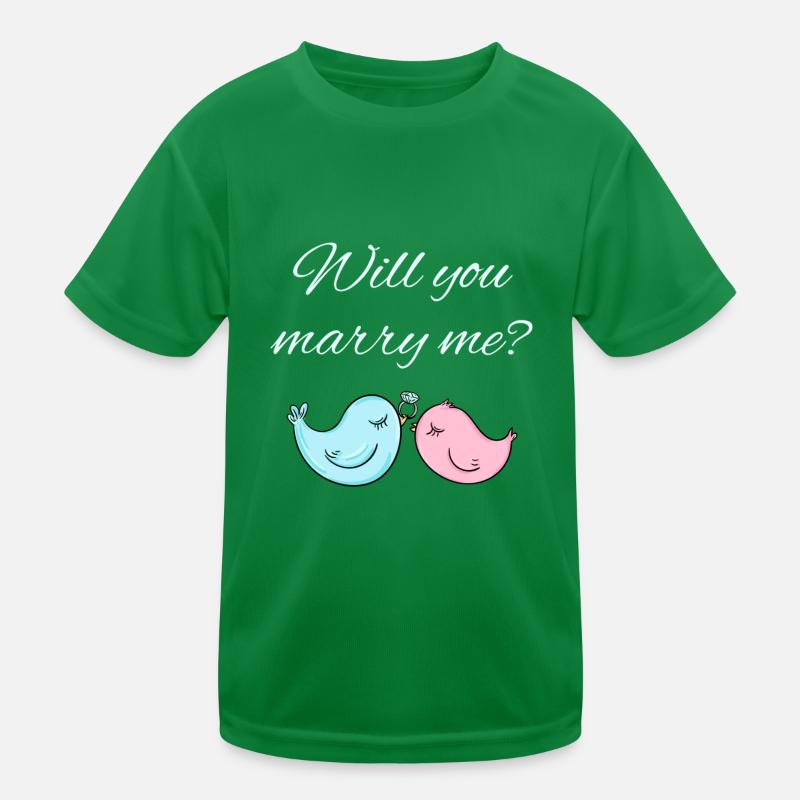 Demande de mariage T-shirt sport Enfant