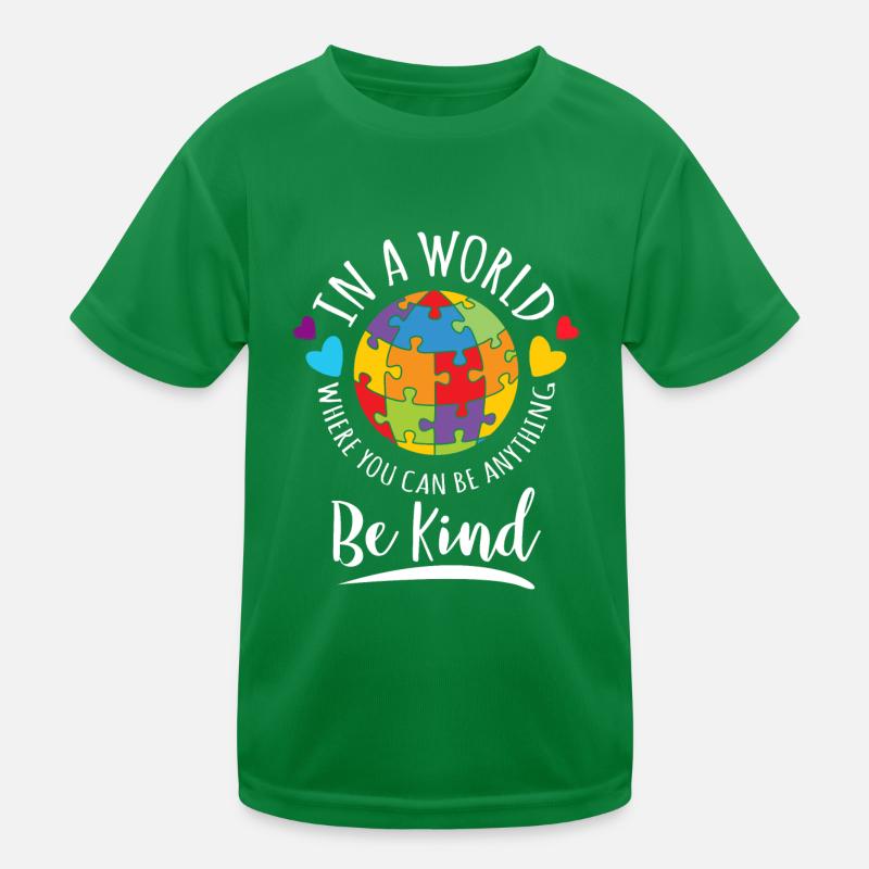 Autismus-Bewusstsein sei freundlich Kinder Funktions-T-Shirt