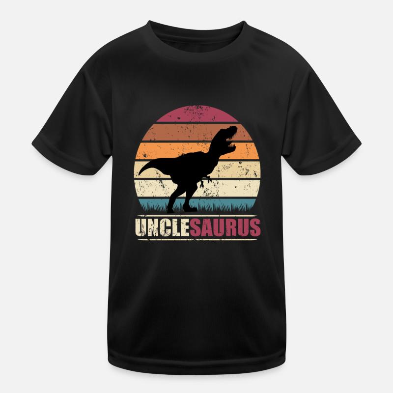 Unclesaurus T Rex Dinosaur Gift for Uncle Kids Functional T-Shirt