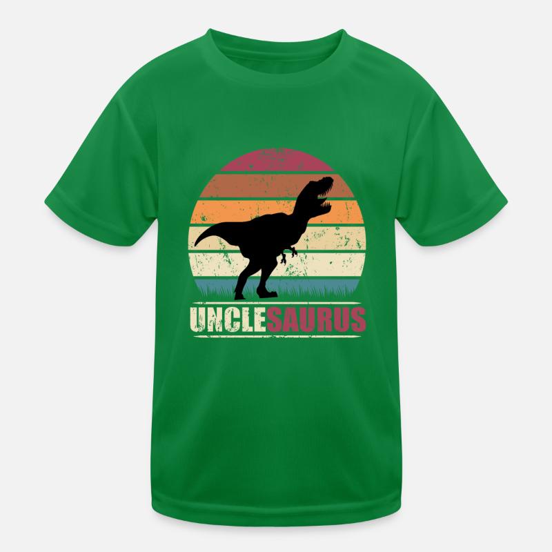 Unclesaurus T Rex Dinosaur Gift for Uncle Kids Functional T-Shirt