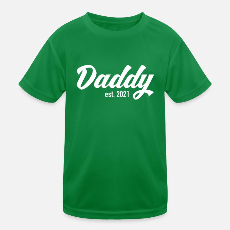 Daddy Est. 2021 - Werdender Vater Vatertag Kinder Funktions-T-Shirt