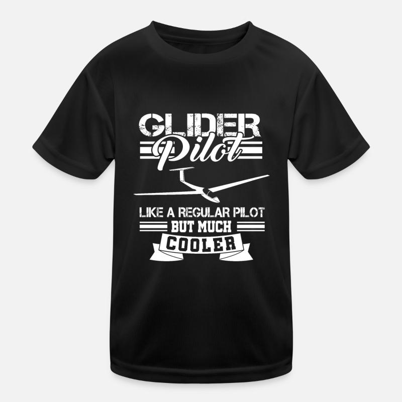 Glider Pilot Glider Kids Functional T-Shirt