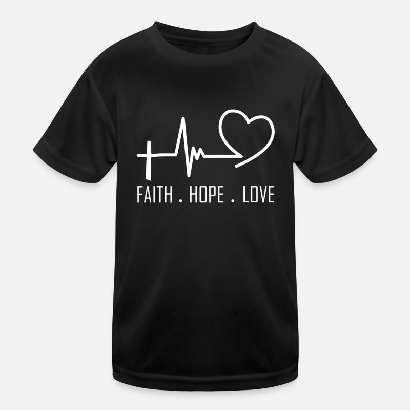 Glaube Hoffnung Liebe Kinder Funktions-T-Shirt