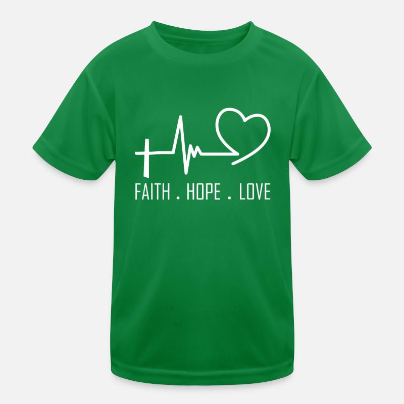 Glaube Hoffnung Liebe Kinder Funktions-T-Shirt