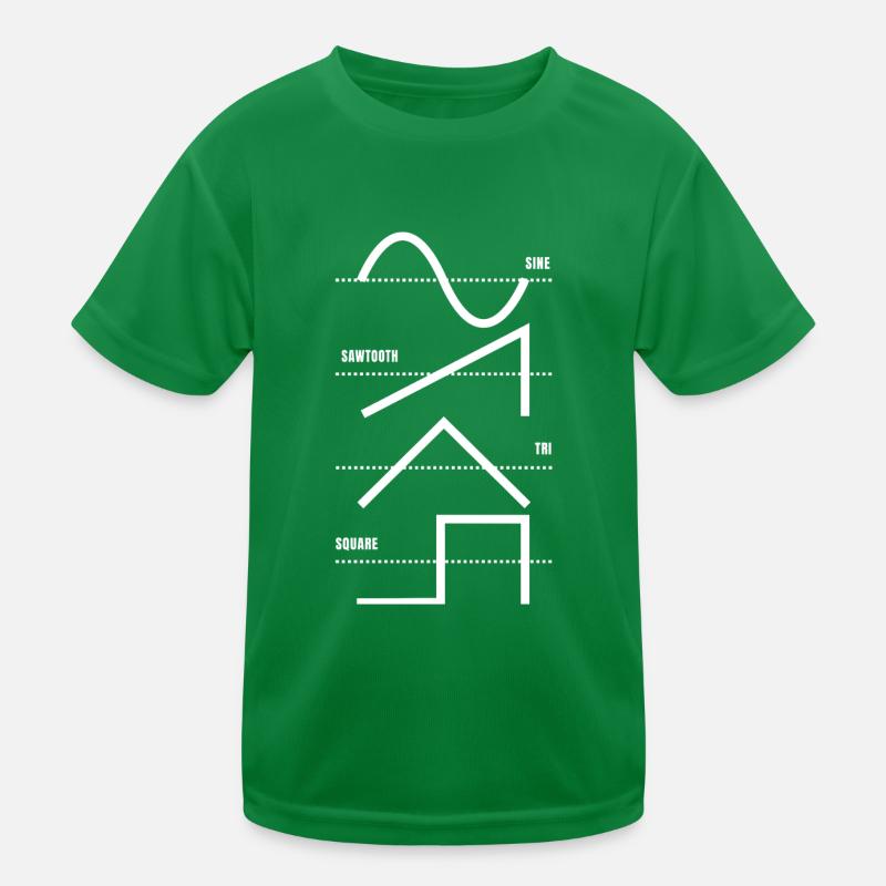 Vintage Analog Synthesizer Techno Waveform - Synth Kinder Funktions-T-Shirt