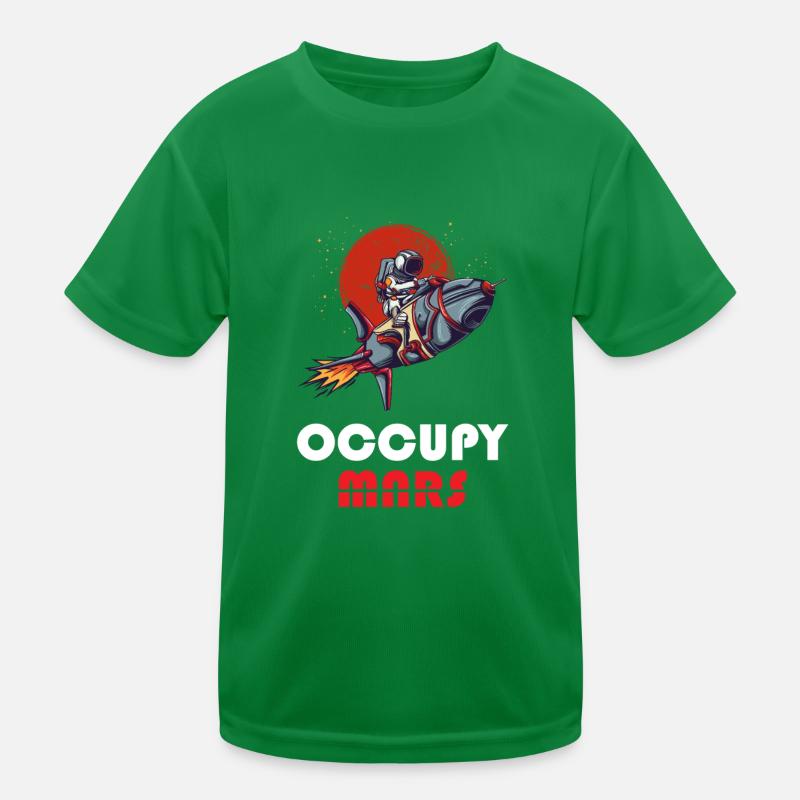 Occupy Mars - Space Exploration Mars Kids Functional T-Shirt