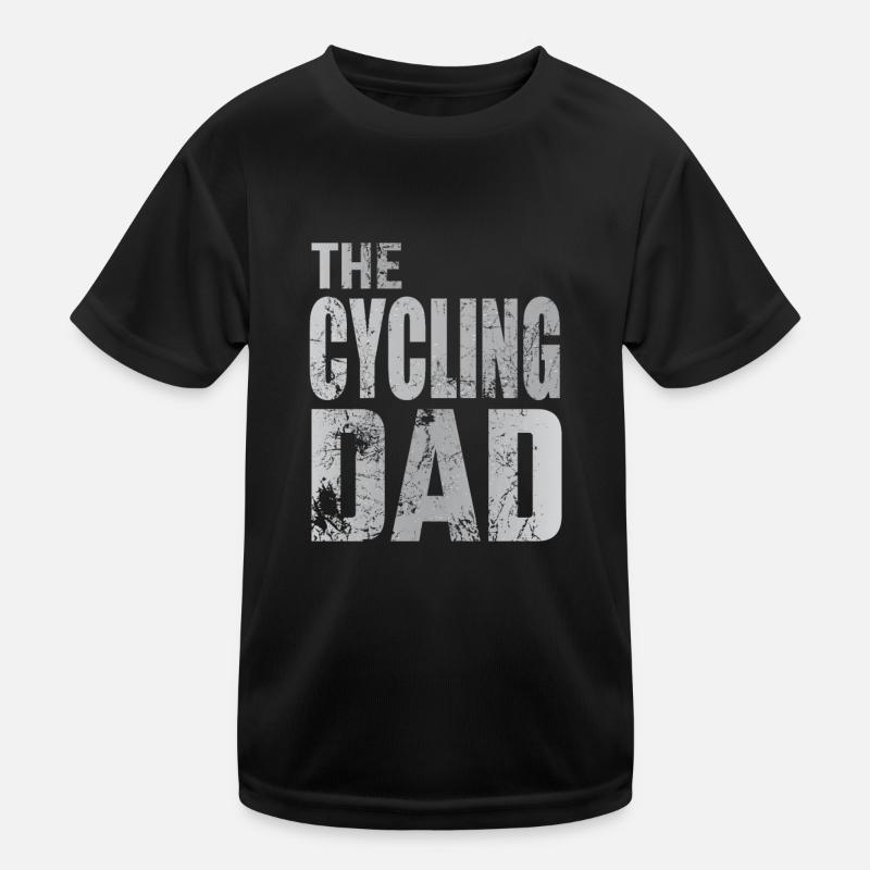 Cycling Dad Dad Bicycle Walking Saying Gift Kids Functional T-Shirt