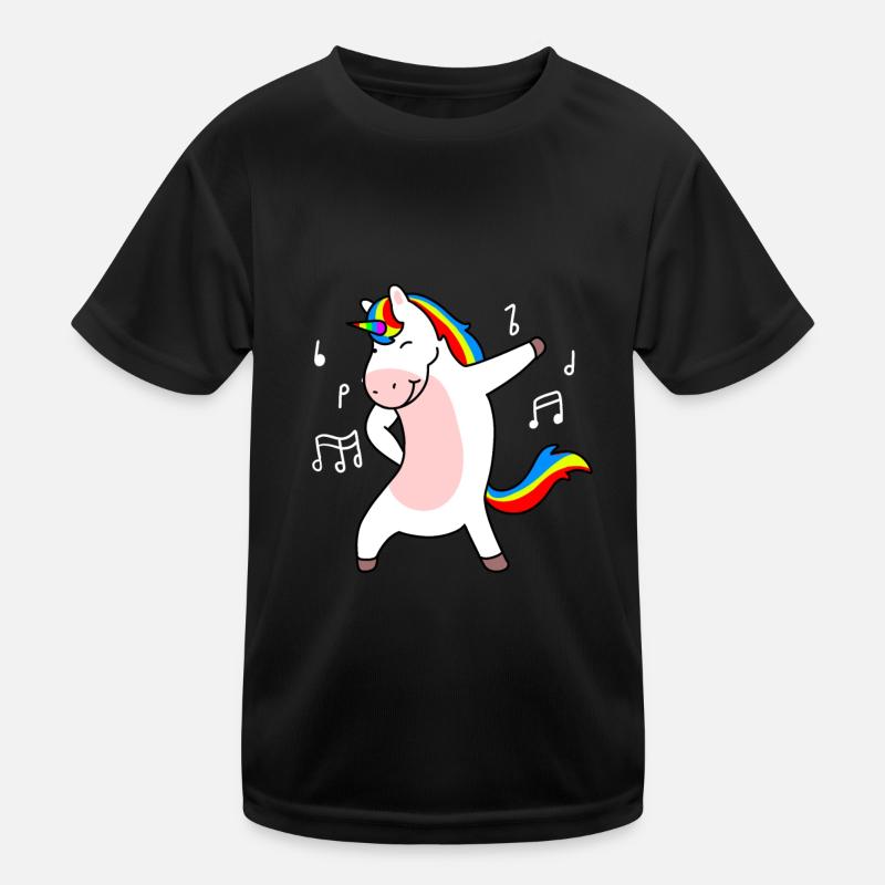 Dancing Unicorn Kids Functional T-Shirt