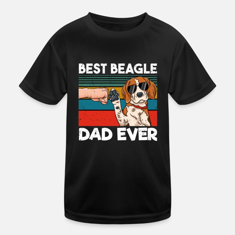 Best Beagle Dad Ever Kinder Funktions-T-Shirt