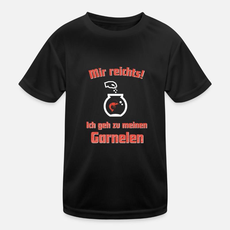 Garnelenzucht Shrimp Aquarianer Geschenkidee Kinder Funktions-T-Shirt