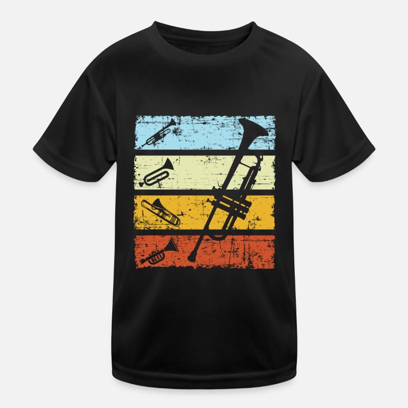 Trompette trompette trompette trompette T-shirt sport Enfant