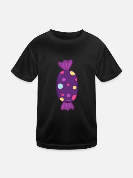 candy - Kids Functional T-Shirt - black - Front