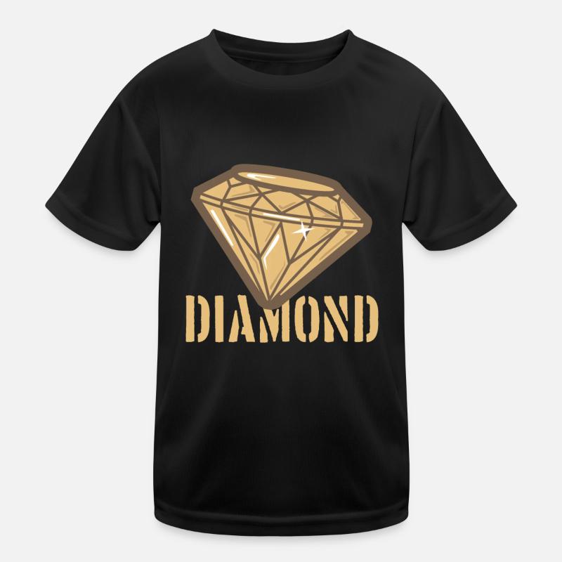Diamant Kinder Funktions-T-Shirt