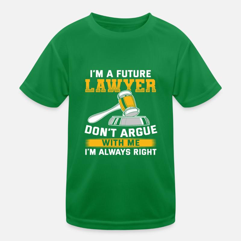 Future Lawyer DiscussEs Not Jura Kids Functional T-Shirt