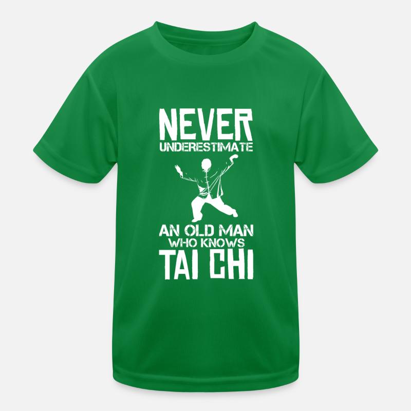 Never underestimate an old man who has tai chi Kids Functional T-Shirt