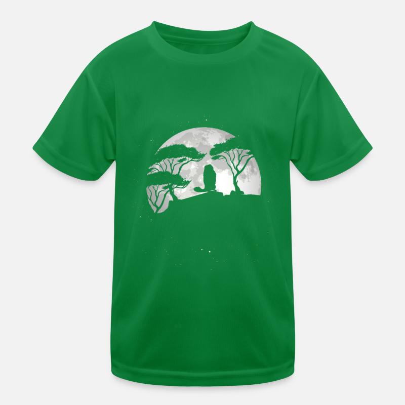 Murmeltier Im Vollmond Kinder Funktions-T-Shirt
