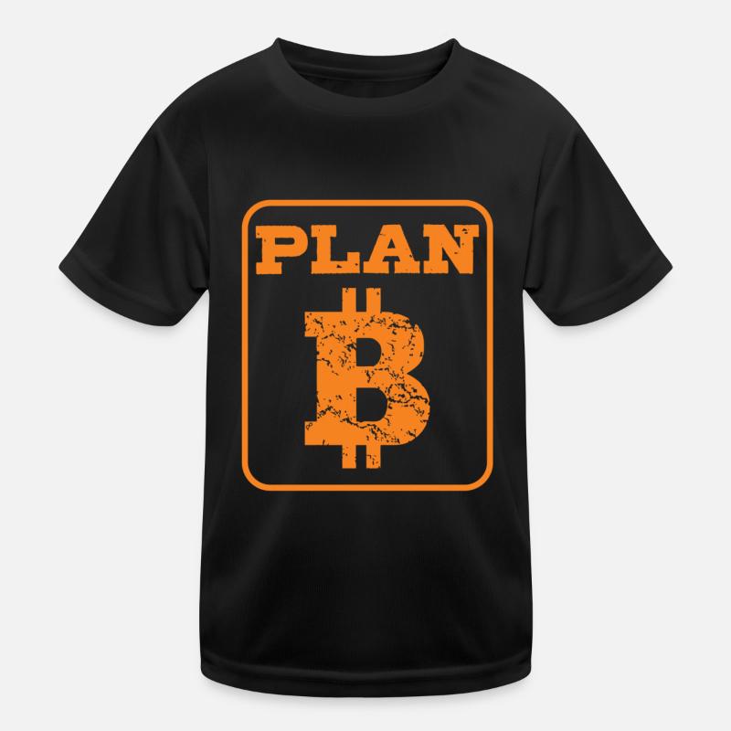 Bitcoin est notre plan B T-shirt sport Enfant