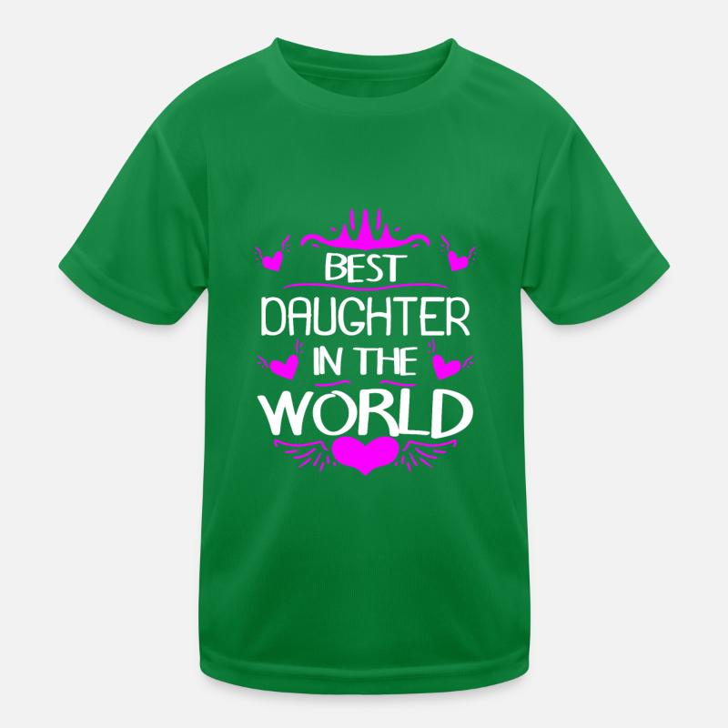 Beste Tochter der Welt Kinder Funktions-T-Shirt