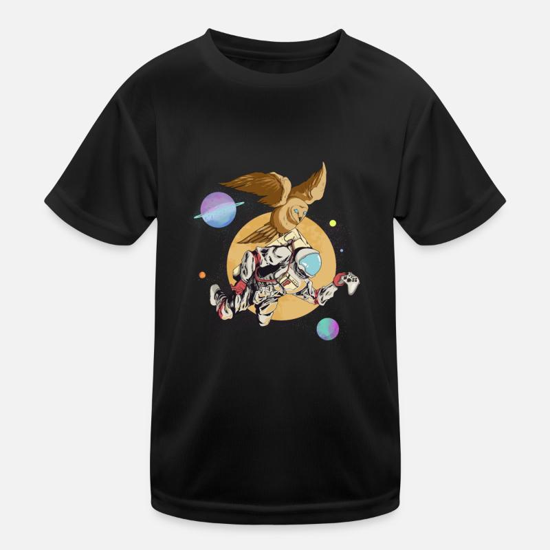 Weltall Kontroller Kinder Funktions-T-Shirt