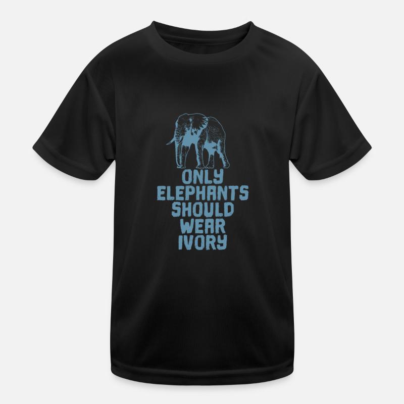 Éléphants Only Elephants Should Wear Ivory T-shirt sport Enfant
