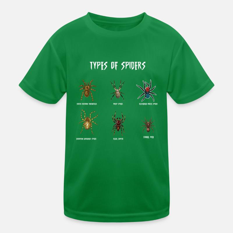 Espèces d’araignées, araignées T-shirt sport Enfant