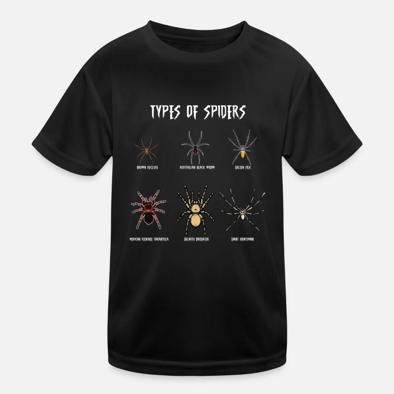 Espèces d’araignées, araignées T-shirt sport Enfant