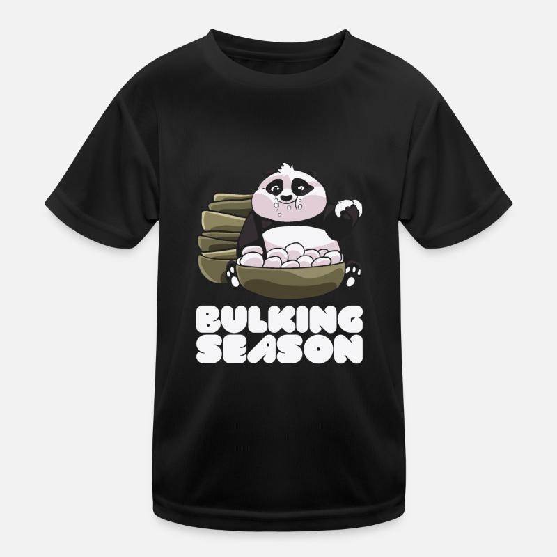 Funny Bulking Season Clean Bulk Cute Panda Bear T-shirt sport Enfant