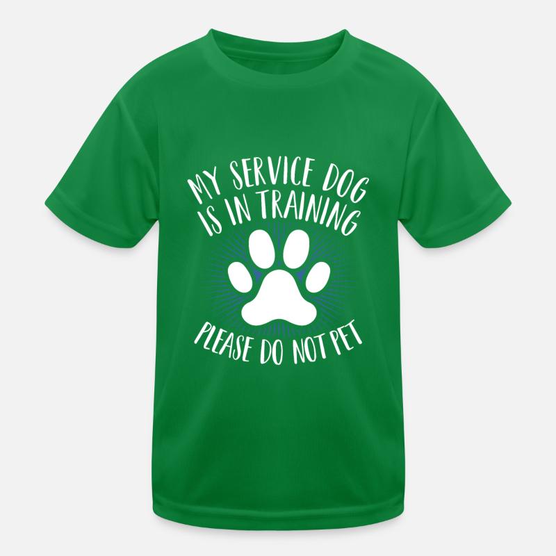 My Service Dog Is In Training Not Petting Kids Functional T-Shirt