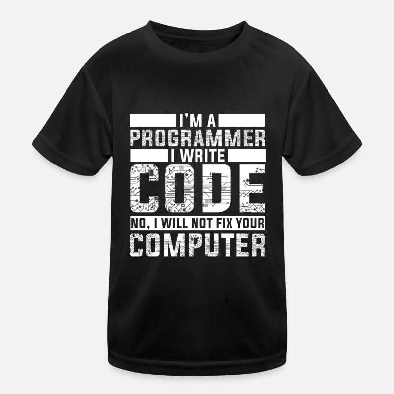 Programmer Developer - Code Nerd Geek Kids Functional T-Shirt