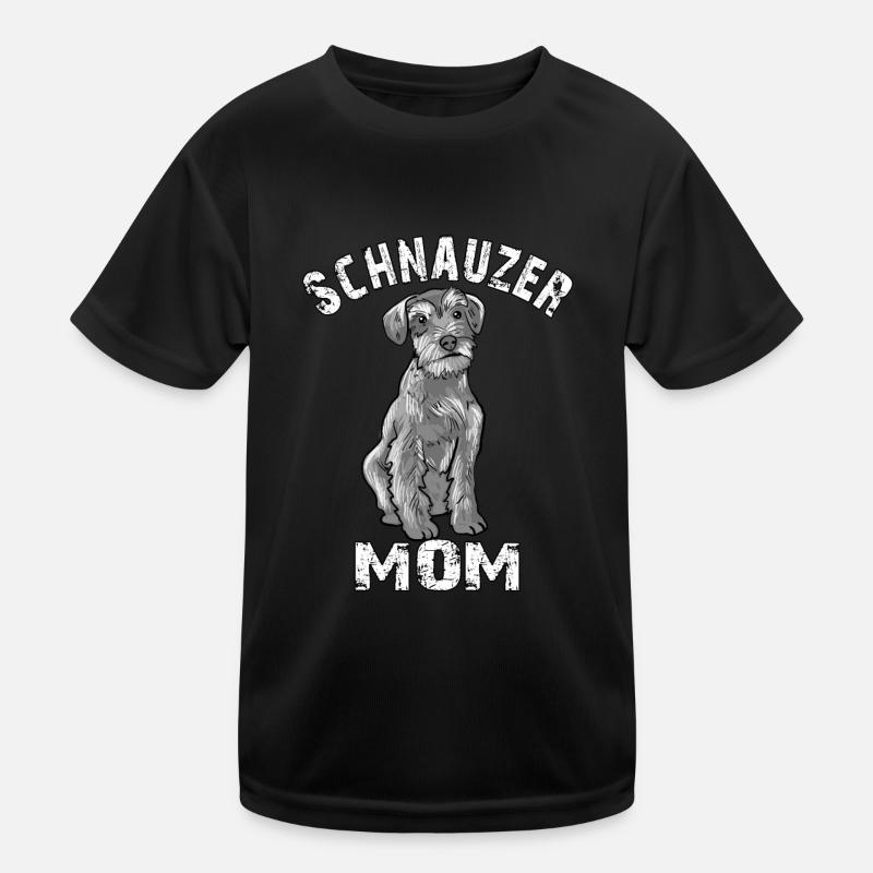 Schnauzer Mom Kinder Funktions-T-Shirt