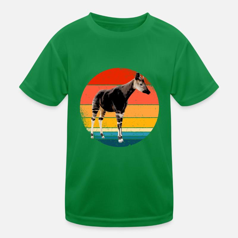 Okapi Geschenk Kinder Funktions-T-Shirt