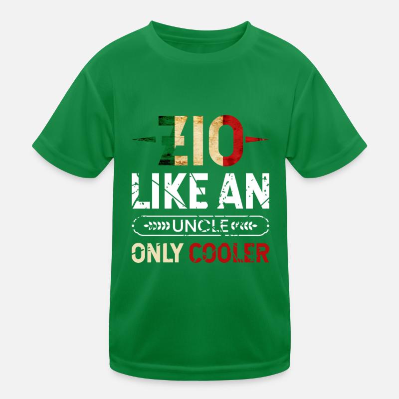 Zio Wie Ein Onkel Nur Cooler Kinder Funktions-T-Shirt