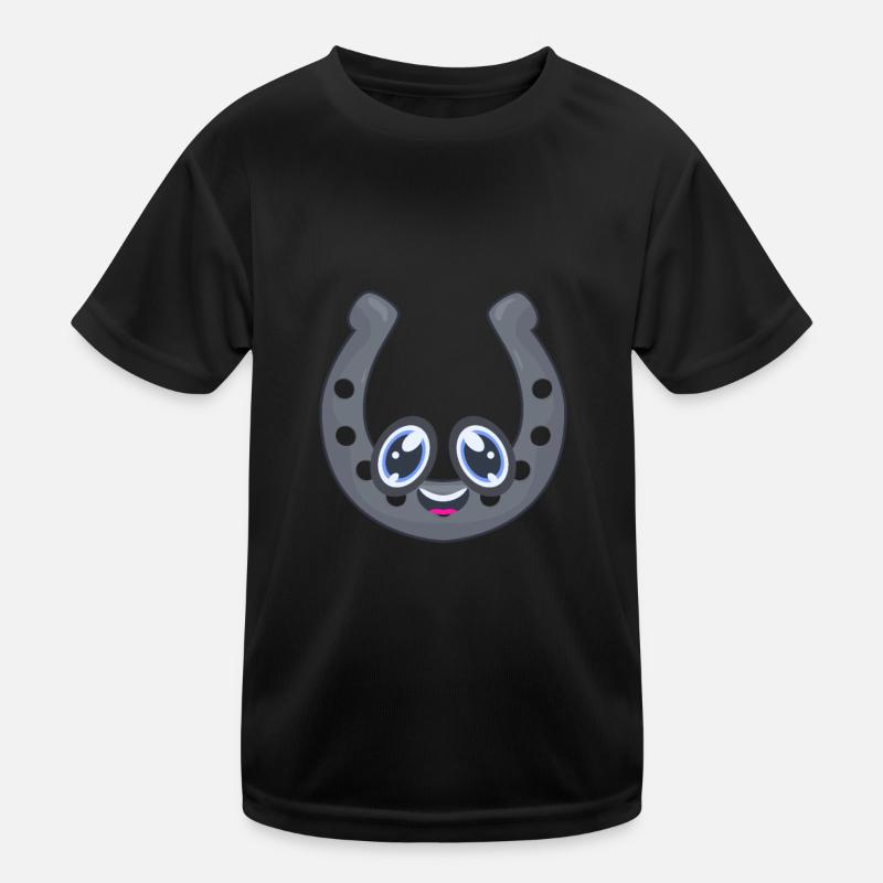 Hufeisen Kinder Funktions-T-Shirt