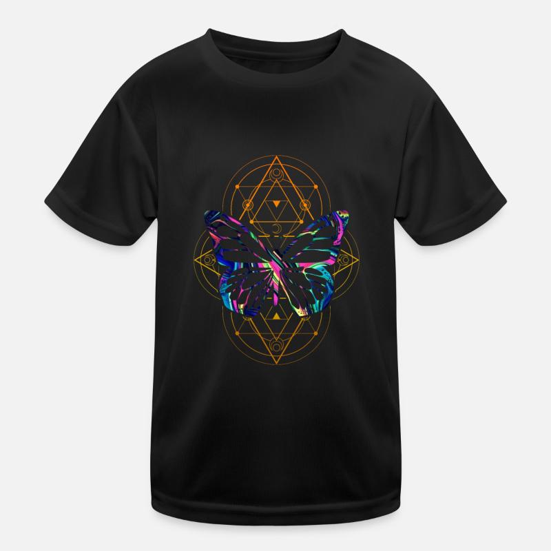 Butterfly Sacred Geometry by The Manzanita's Kids Functional T-Shirt