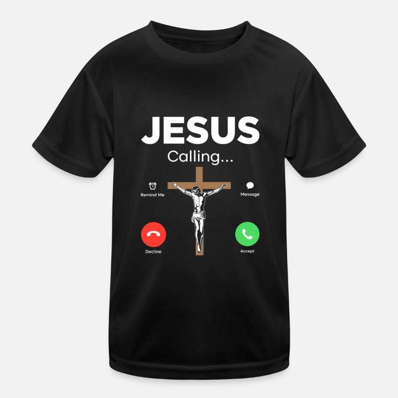 Jesus is Calling Jesus Calls Kids Functional T-Shirt