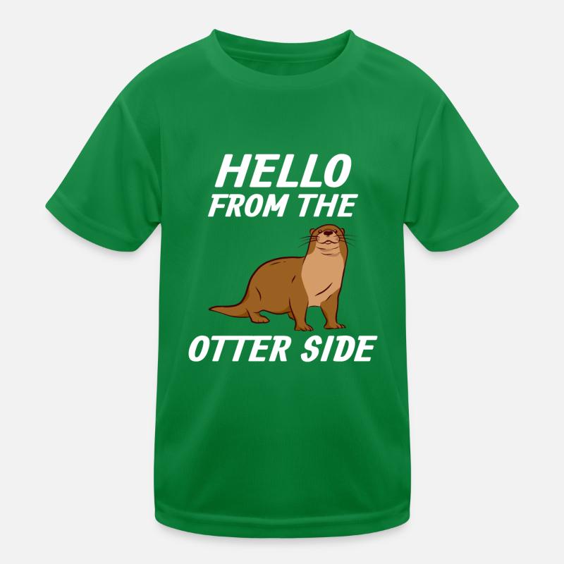 Otter Gift Hello From the Otter Side Kinder Funktions-T-Shirt