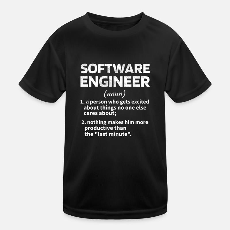 Software Engineer Software Engineer Technician Kids Functional T-Shirt