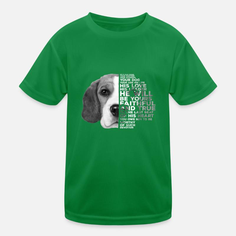 Beagle Chien Visage Friend Partner Defender T-shirt sport Enfant