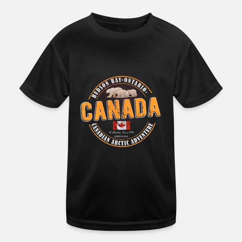 Canada Canada Drapeau ours polaires cadeau T-shirt sport Enfant