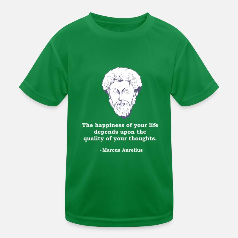 Marcus Aurelius citation philosophie philosophe Stoic T-shirt sport Enfant