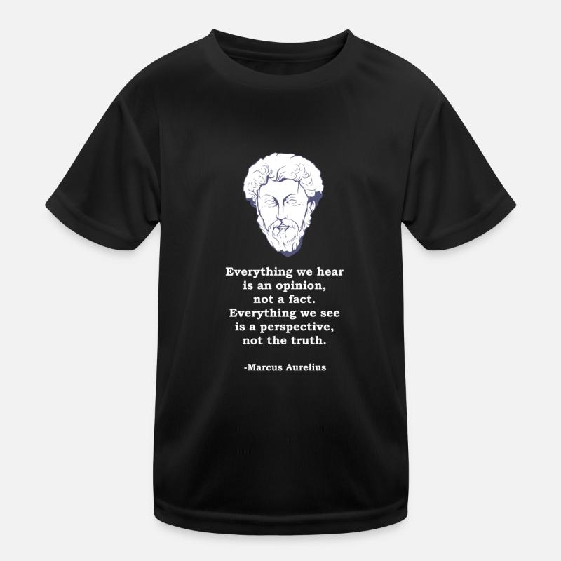 Marcus Aurelius citation philosophie philosophe Stoic T-shirt sport Enfant