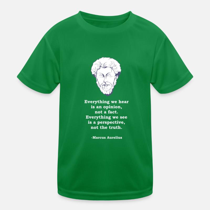 Marcus Aurelius Zitat Philosophie Philosoph Stoic Kinder Funktions-T-Shirt