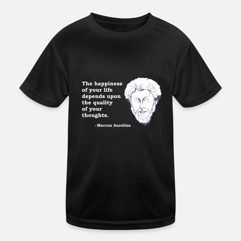 Marcus Aurelius citation philosophie philosophe Stoic T-shirt sport Enfant