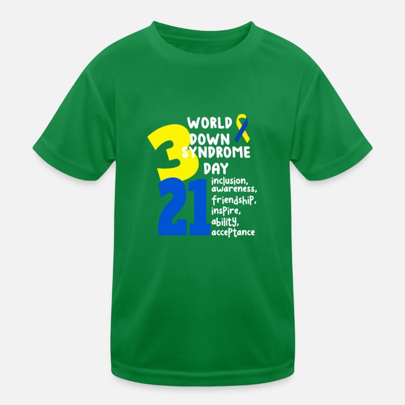 World Down Syndrome Day Kids Functional T-Shirt