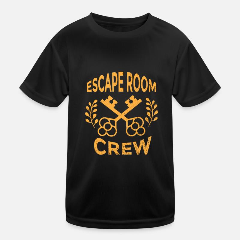 Escape Room Rätzel espace s’échapper équipe T-shirt sport Enfant