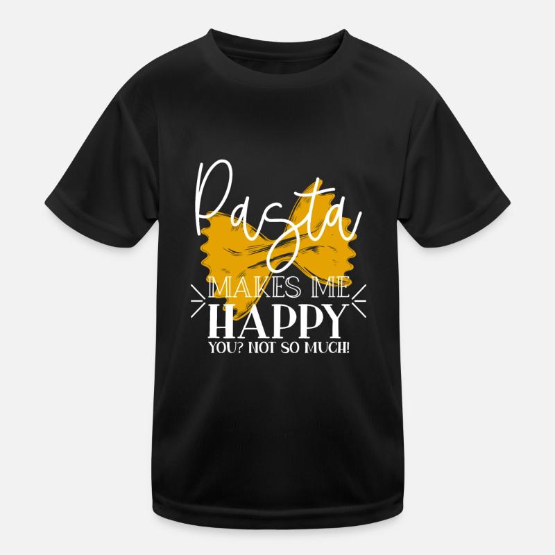 Pasta Nudeln Kinder Funktions-T-Shirt