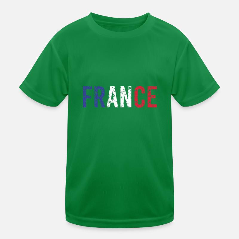 Frankreich Kinder Funktions-T-Shirt