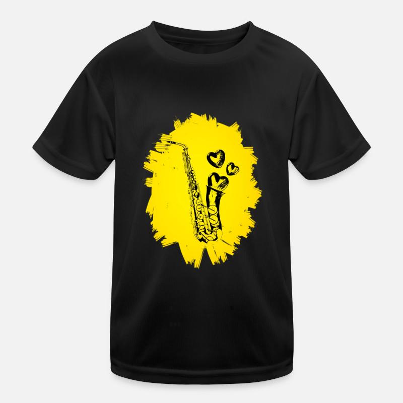 Saxophon Kinder Funktions-T-Shirt