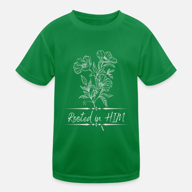 Rooted in HIM White Kids Functional T-Shirt