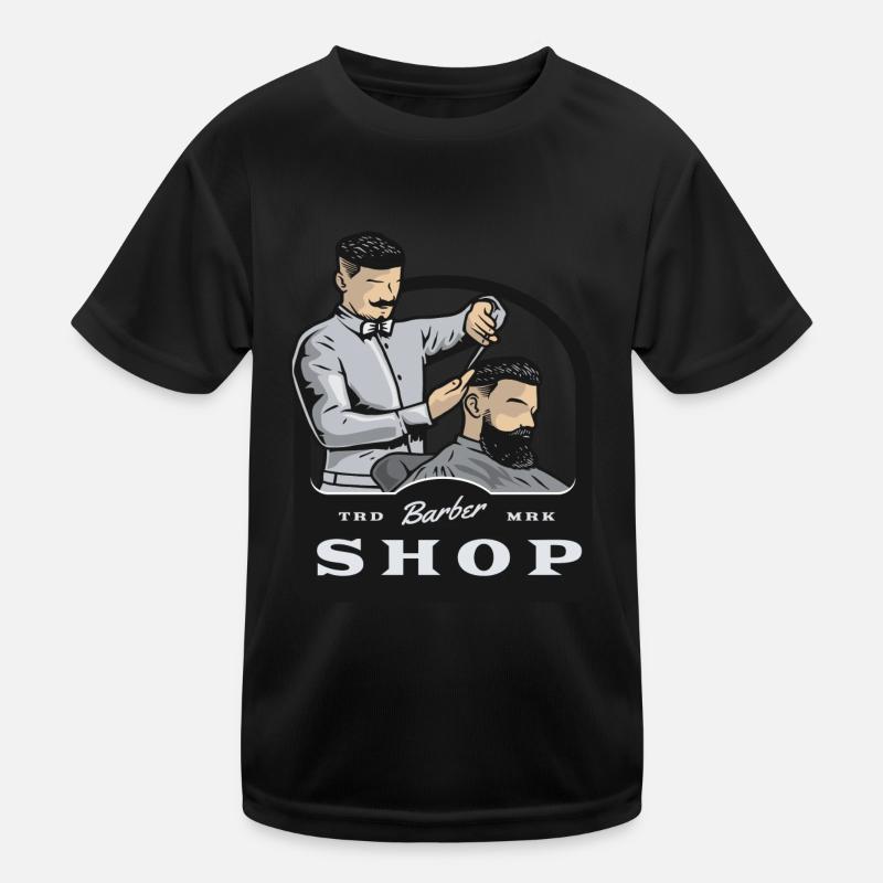Barber Barbershop Shaving Bart Barber Kids Functional T-Shirt